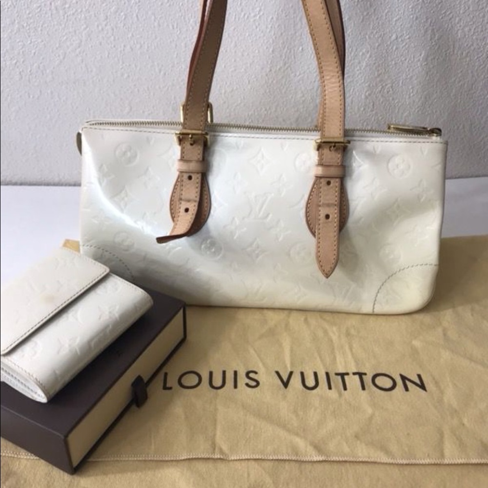 Louis Vuitton Vernis rosewood bag/ Elise wallet